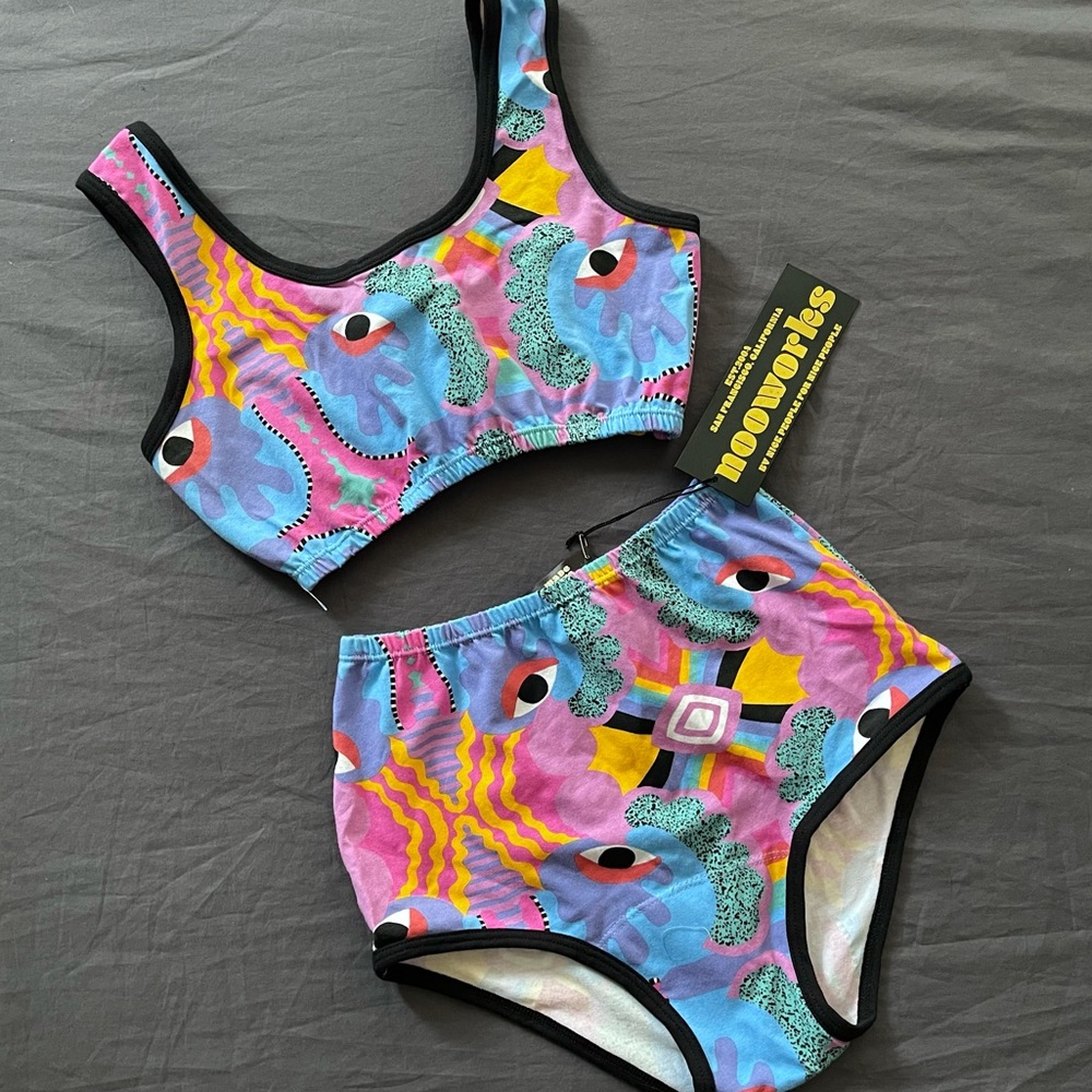 NWT NOOWORKS Sold Out Soft Bra & Underwear Set